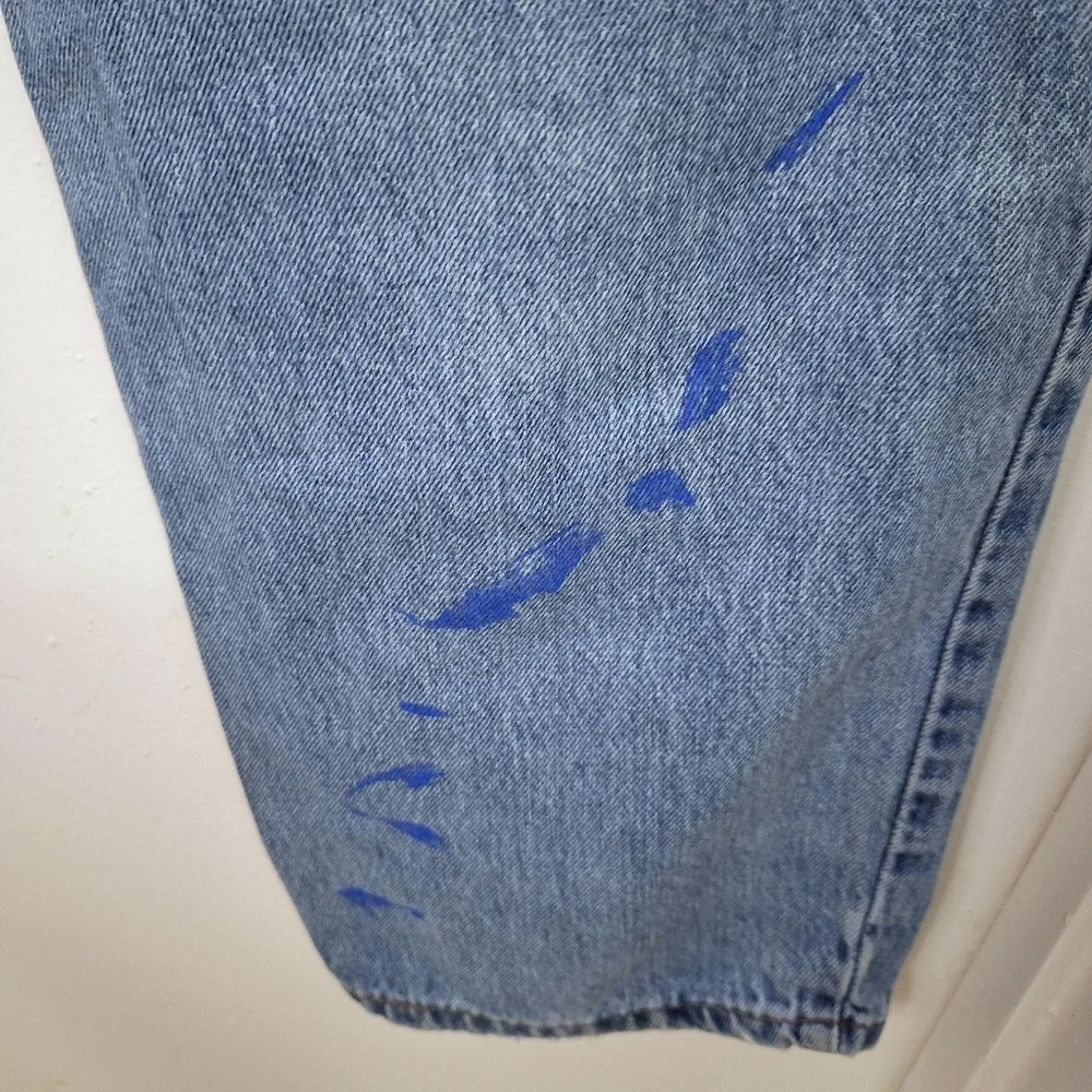 Vintage 90's Levis Silvertab Mens Denim Jeans Loose Baggy Pleated Lightwash Blue